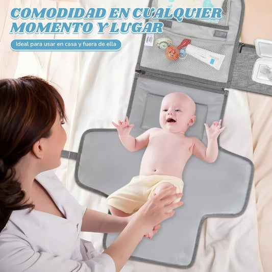 Cambiador de pañales plegable portátil